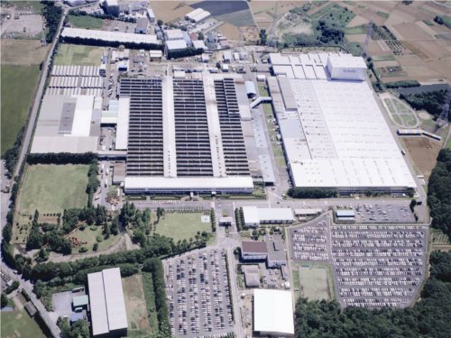 An aerial shot of Kubota's Tsukuba Japan manufacturing plant.